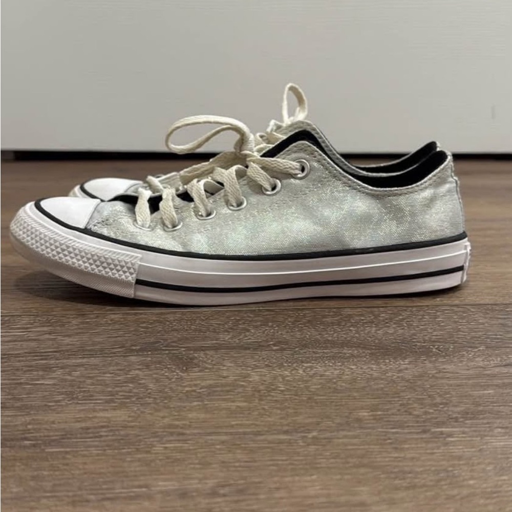 Converse Silver and White Women's Sneakers